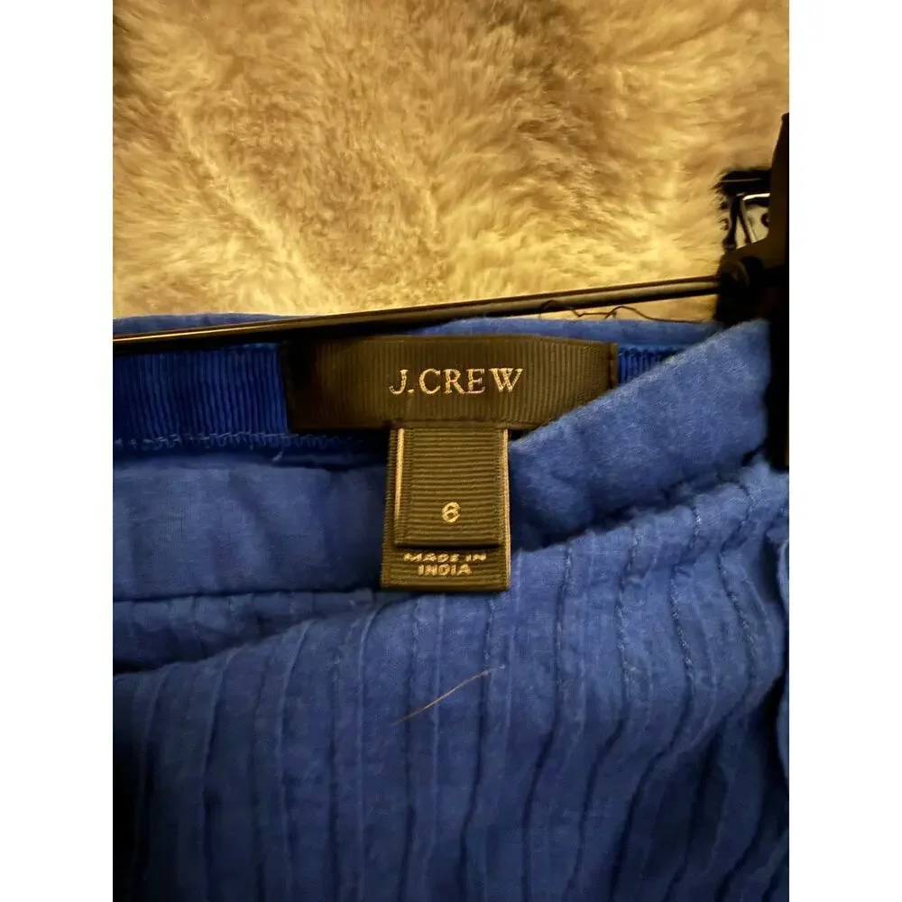 J. Crew blue cotton